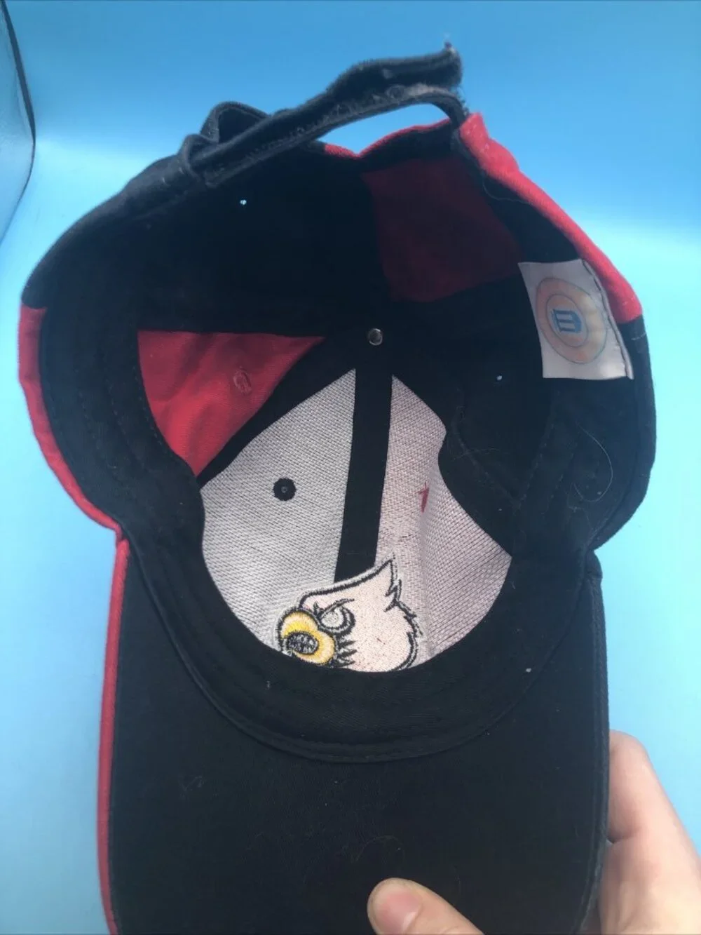 University Of Louisville Hat Black Red Signed Rick Pitino Kids Hat Basketball